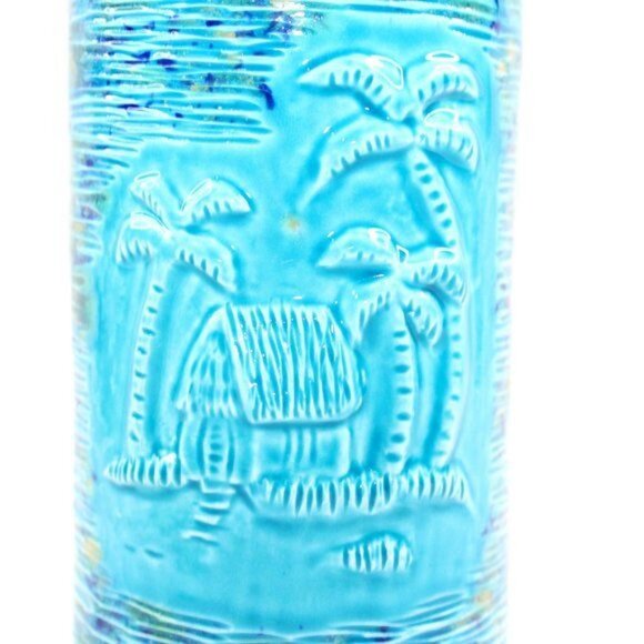 Wendy Cevola Hawaiian Hut West Sacramento Home Tiki Mug Crawl 2012 Glossy Blue - Picture 3 of 8